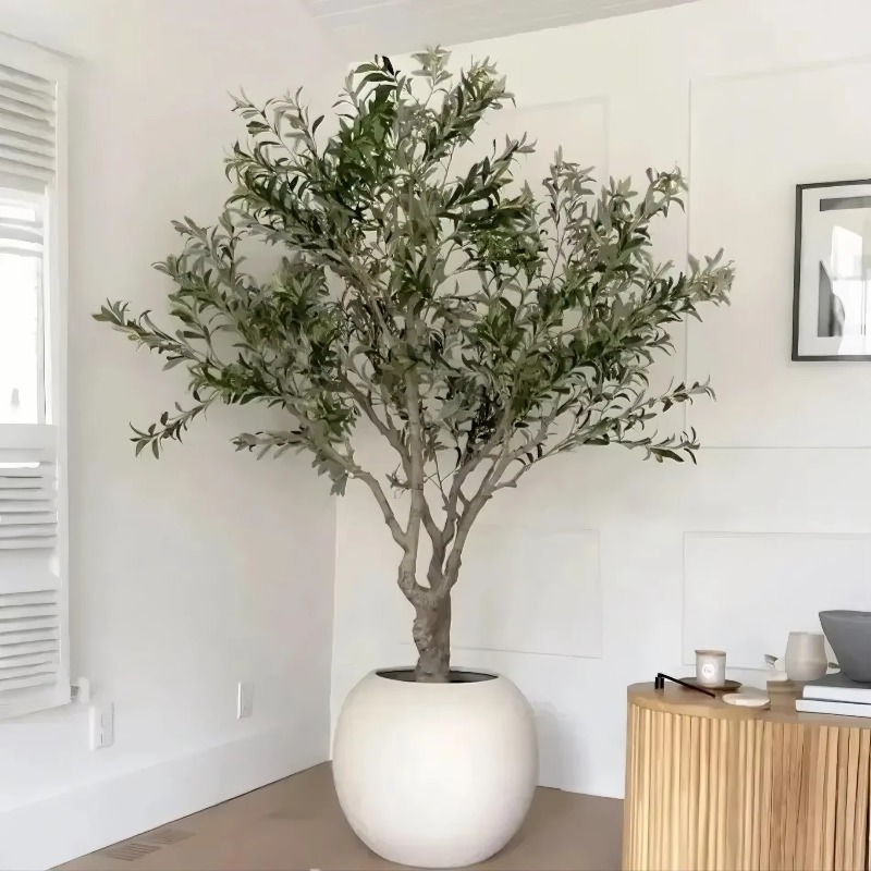 Home Decor Tree - カスタマイズ可能な90cm、120cm、150cm、180cm、210cm、240cmのプラスチック製人工オリーブの木、室内装飾用