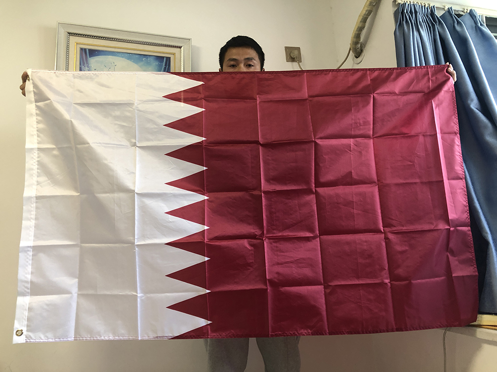 Home Decor Qatar - SKY F LAG 送料無料カタール国旗 90X150cm ポリエステル吊り下げカタール国旗屋内屋外家の装飾