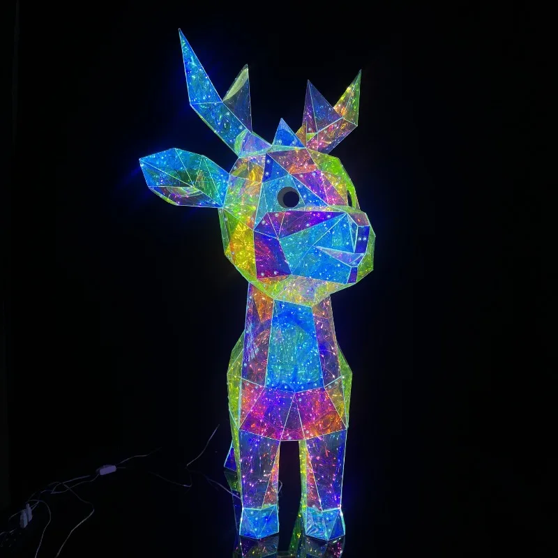 Home Decor Tree - クリスマス光るエルクオーナメント、漫画のホリデーデコレーション、クリエイティブでトレンディなパーティーギフト、家やツリーに