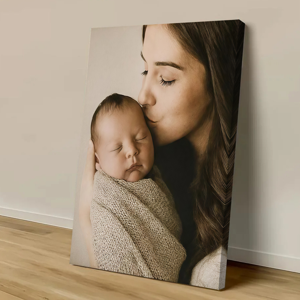 Home Decor Canvas - カスタムプリントキャンバス絵画、あなたの写真から作る、結婚式、誕生日、ポスター、ウォールアート、装飾、ペット、家族、風景画、デコレーション