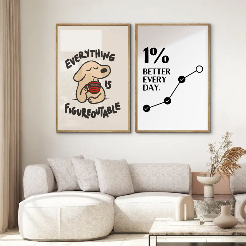 1pc 心に強く訴える引用ポスター壁アートやる気を起こさせる - Home Decor Quotes Ideas のレビューと価格
