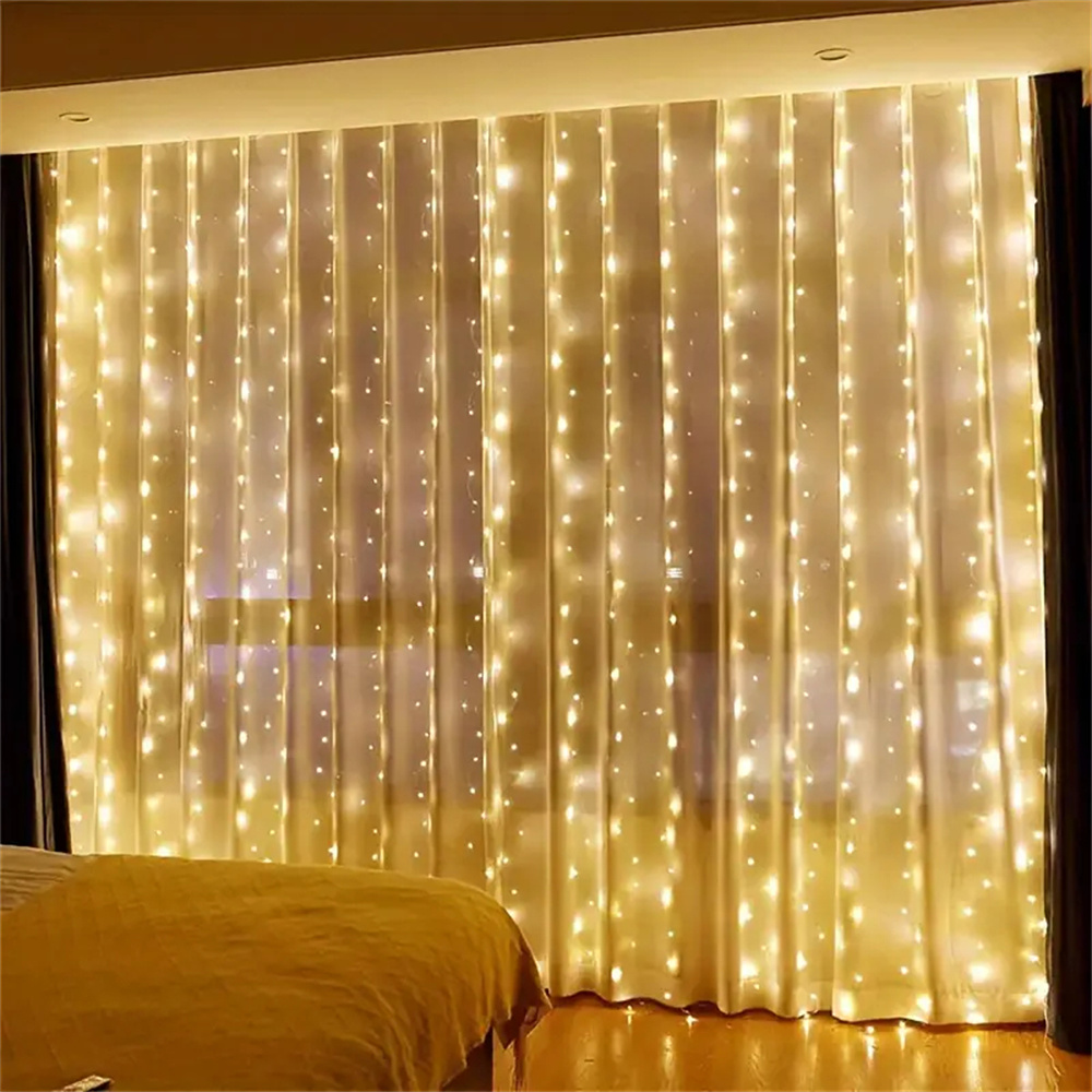3/6m カーテンLEDストリングライト バッテリー式ガーラ - Fairy Lights Bedroom のレビューと価格