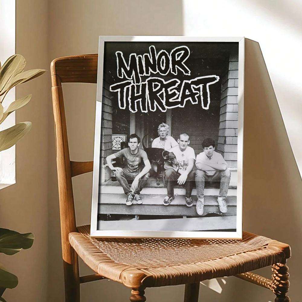 ロックバンド M-Minor Threat ポスター モダン - Home Decor Living Room Ideas のレビューと価格