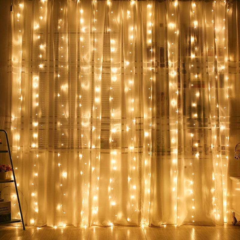 USB LED カーテンストリングライト リモコン付き 寝室 - Fairy Lights Bedroom のレビューと価格