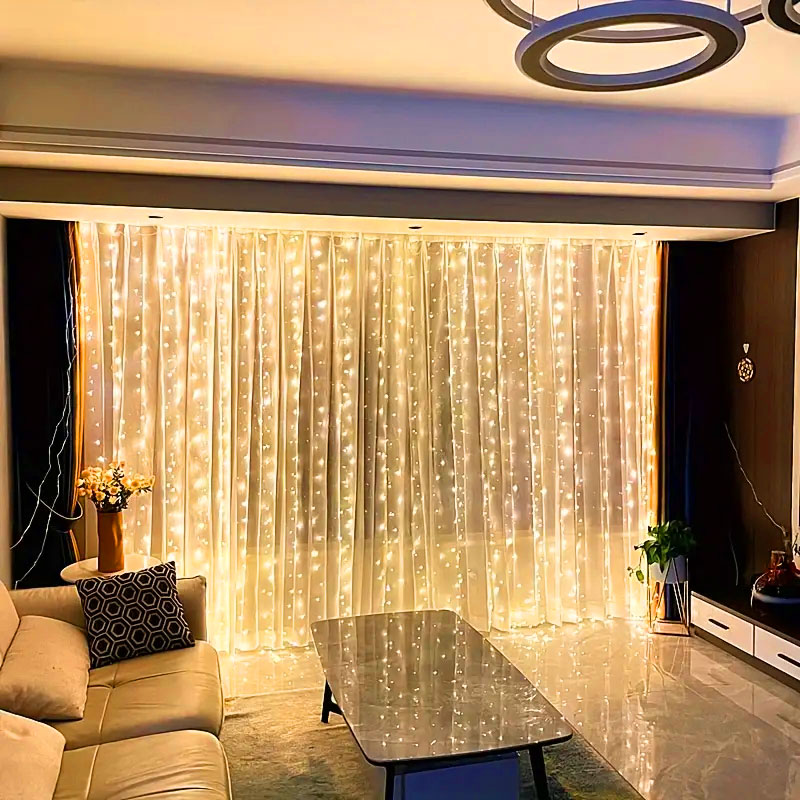 USB LED カーテンストリングライト リモコン付き 寝室 - Fairy Lights Bedroom のレビューと価格