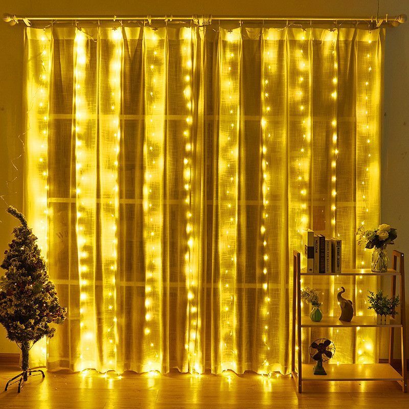 USB LED カーテンストリングライト リモコン付き 寝室 - Fairy Lights Bedroom のレビューと価格