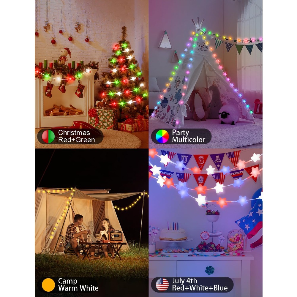 スマートスターフェアリーライト 33フィート 66LED、ア - Fairy Lights Bedroom のレビューと価格