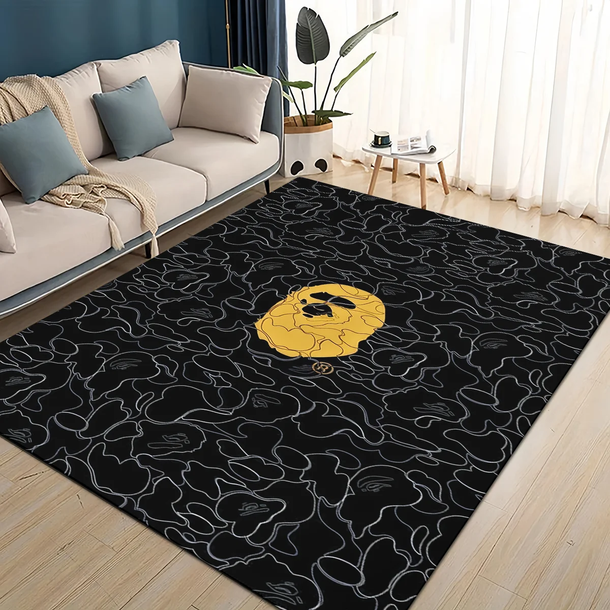2025年ニューデザイン B-BAPE カートゥーンラグカー - Home Decor Online Free のレビューと価格