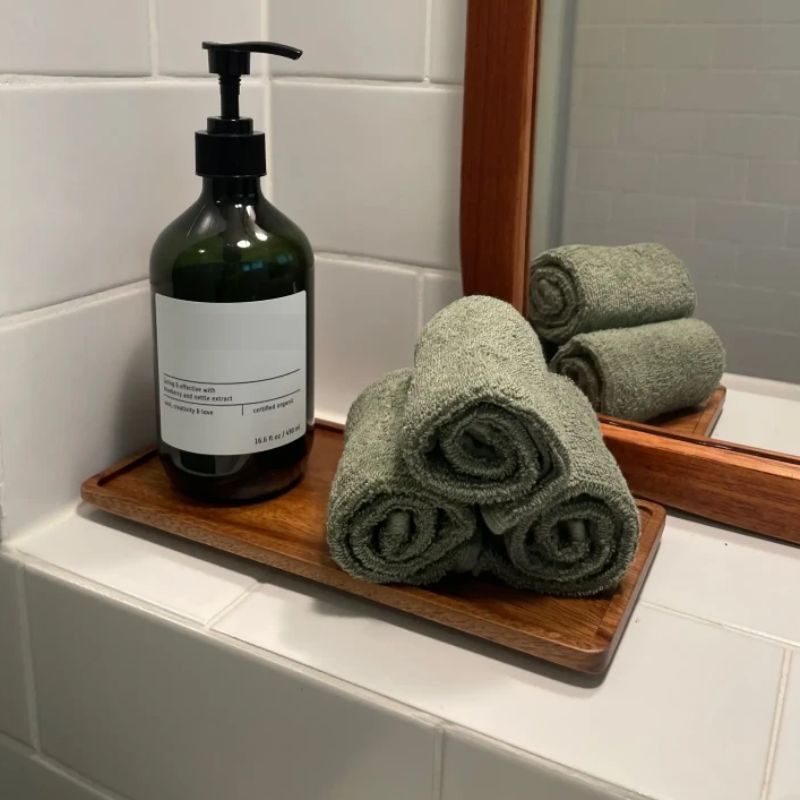 天然木製長方形サービングトレイ、食品、フルーツ、スナック、コ - Vanity Home Decor のレビューと価格