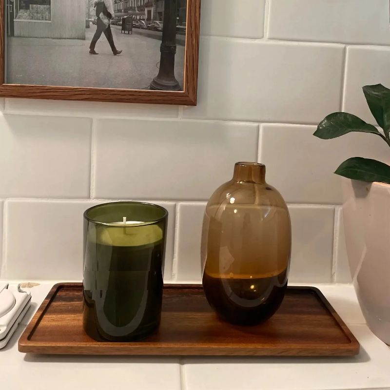 天然木製長方形サービングトレイ、食品、フルーツ、スナック、コ - Vanity Home Decor のレビューと価格