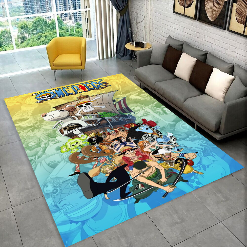 3Dワンピース漫画アニメカーペットラグ、プレイルーム、寝室、 - Home Decor Online Free のレビューと価格
