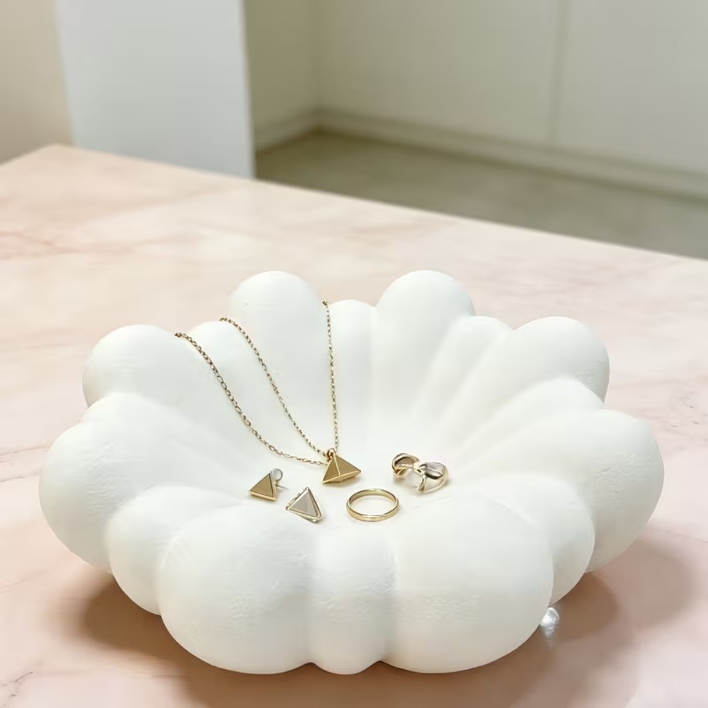 花の形をしたジュエリートレイ、3Dプリントされた花びら型の収 - Vanity Home Decor のレビューと価格