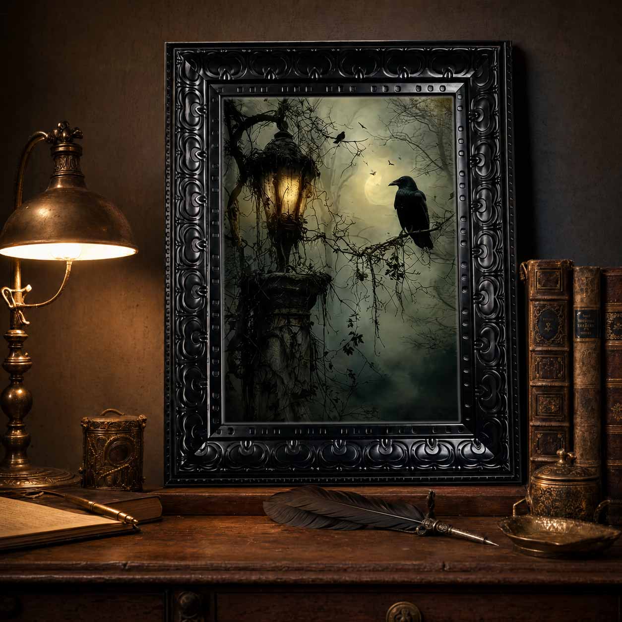 ハロウィンウォールアート、フレーム付きキャンバスウォールアー - Abstract Oil Painting のレビューと価格