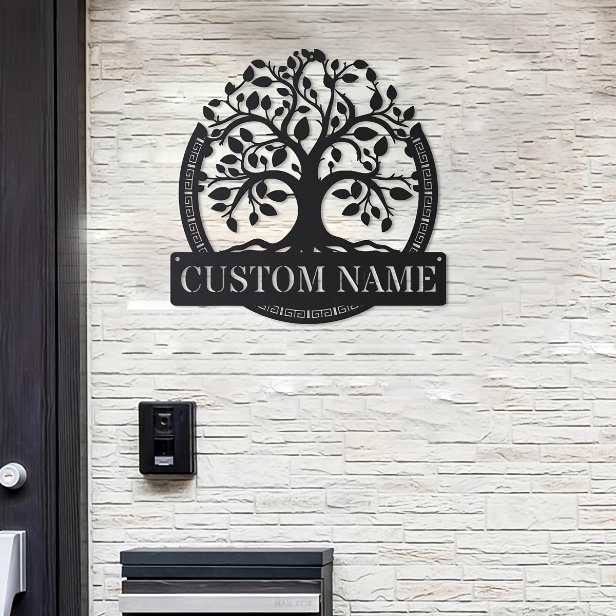 生命の樹のカスタムメタルウォールアート。 パーソナライズされ - Home Decor Names のレビューと価格