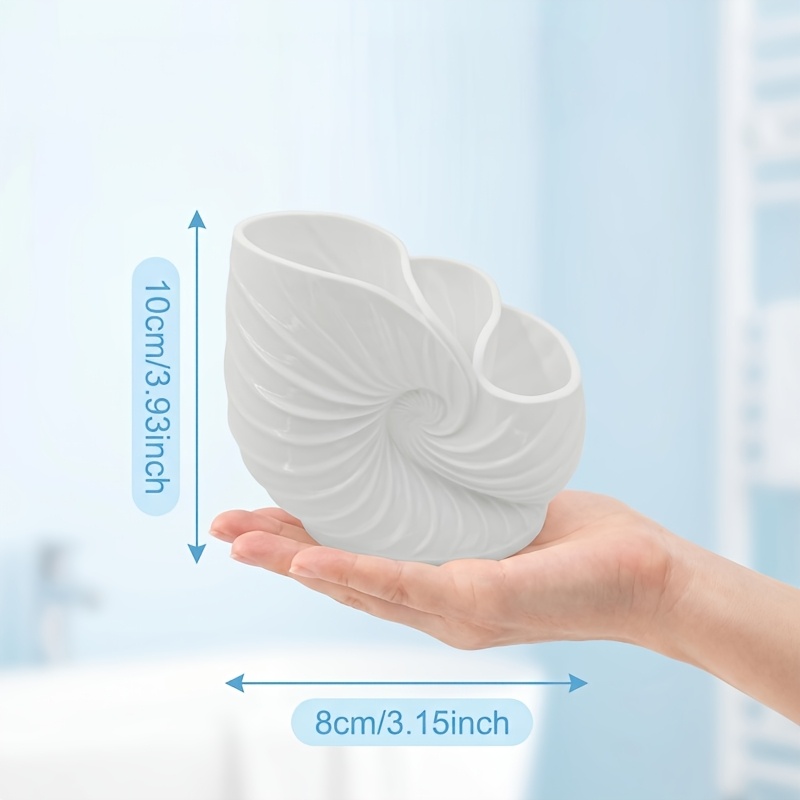 多機能バスルームカウンターオーガナイザー、白い歯ブラシホルダ - Vanity Home Decor のレビューと価格