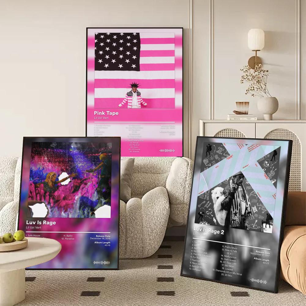 Lil U-Uzi V-Vert アルバムポスター HD ウ - Home Decor Living Room Ideas のレビューと価格