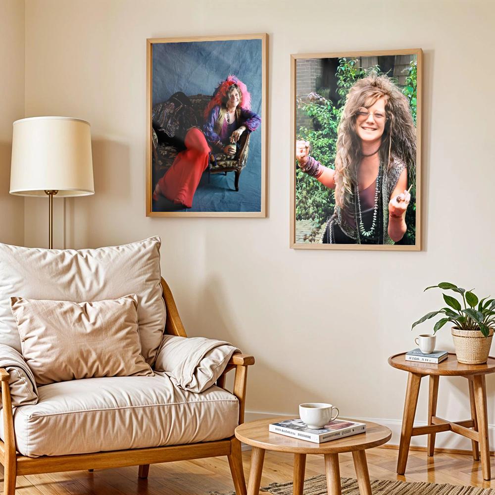 アメリカの歌手J-ジャニス・ジョプリンのポスター、モダンな自 - Home Decor Living Room Ideas のレビューと価格