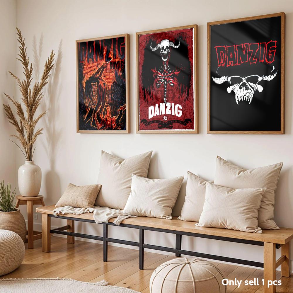 ヘビーメタルバンド D-Danzig ポスター モダンな自己 - Home Decor Living Room Ideas のレビューと価格