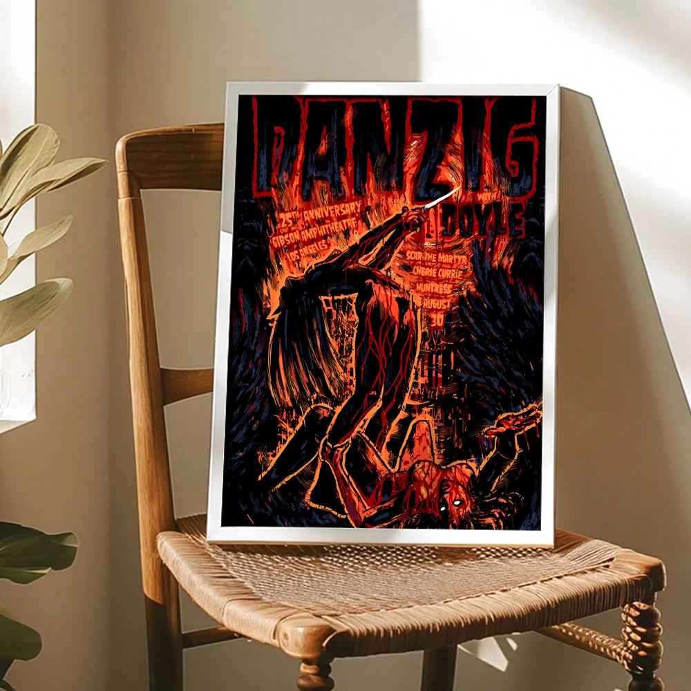 ヘビーメタルバンド D-Danzig ポスター モダンな自己 - Home Decor Living Room Ideas のレビューと価格