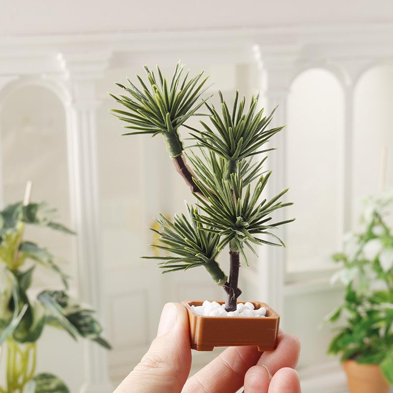 1 個 1/12 ドールハウスシミュレーション松の木緑植物盆 - Home Decor Tree のレビューと価格