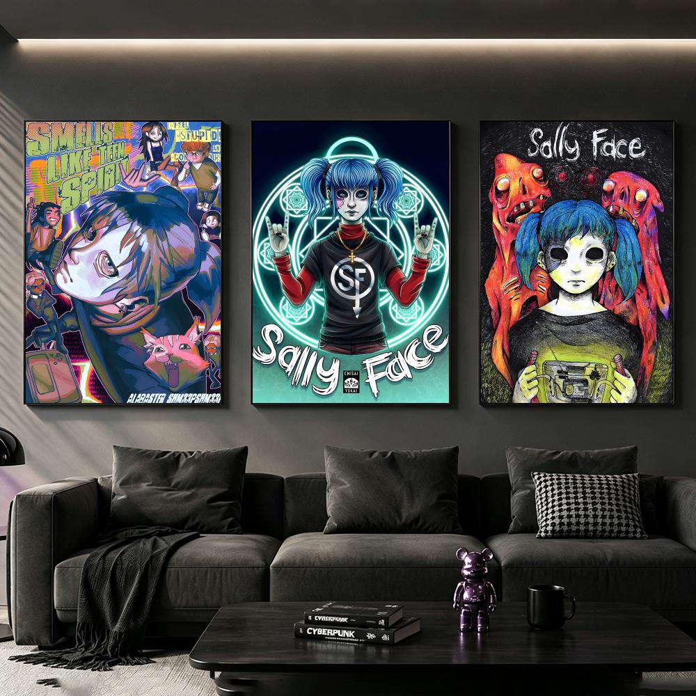 ゲーム「サリー・フェイス」のポスター。高画質印刷、サイバーパ - Home Decor Living Room Ideas のレビューと価格
