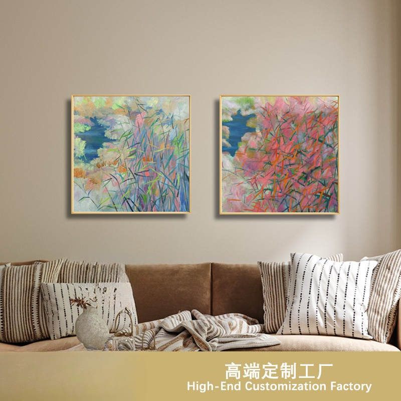高級リビングルーム装飾画　純手描きアクリル油絵　装飾画　モダ - Abstract Oil Painting のレビューと価格