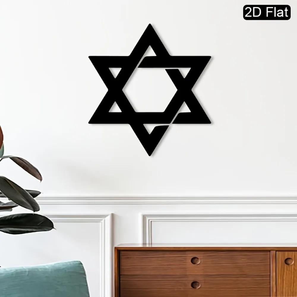 CIFBUY 鉄製ウォールアート ダビデの星 メタル彫刻 壁 - Home Decor Design のレビューと価格