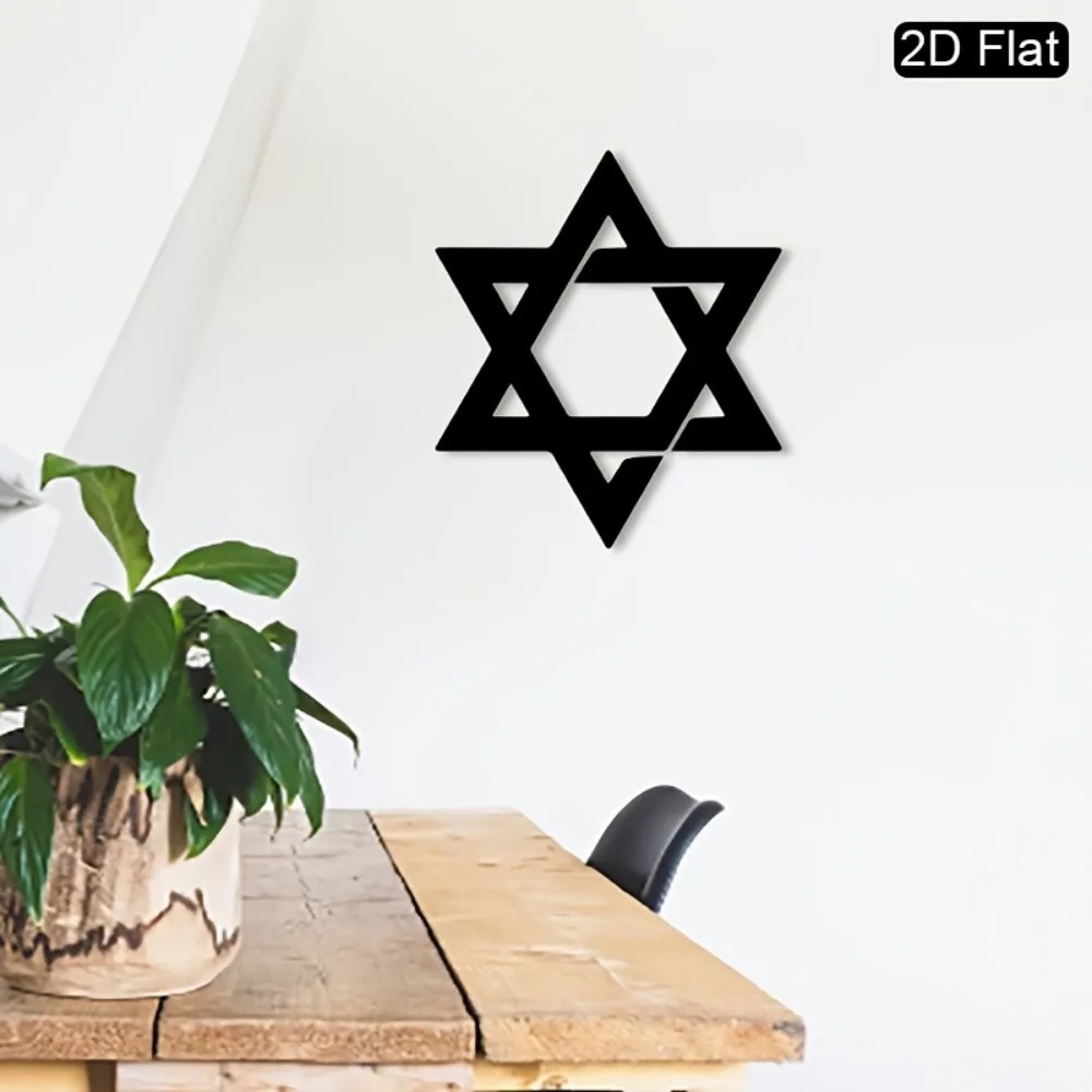 CIFBUY 鉄製ウォールアート ダビデの星 メタル彫刻 壁 - Home Decor Design のレビューと価格