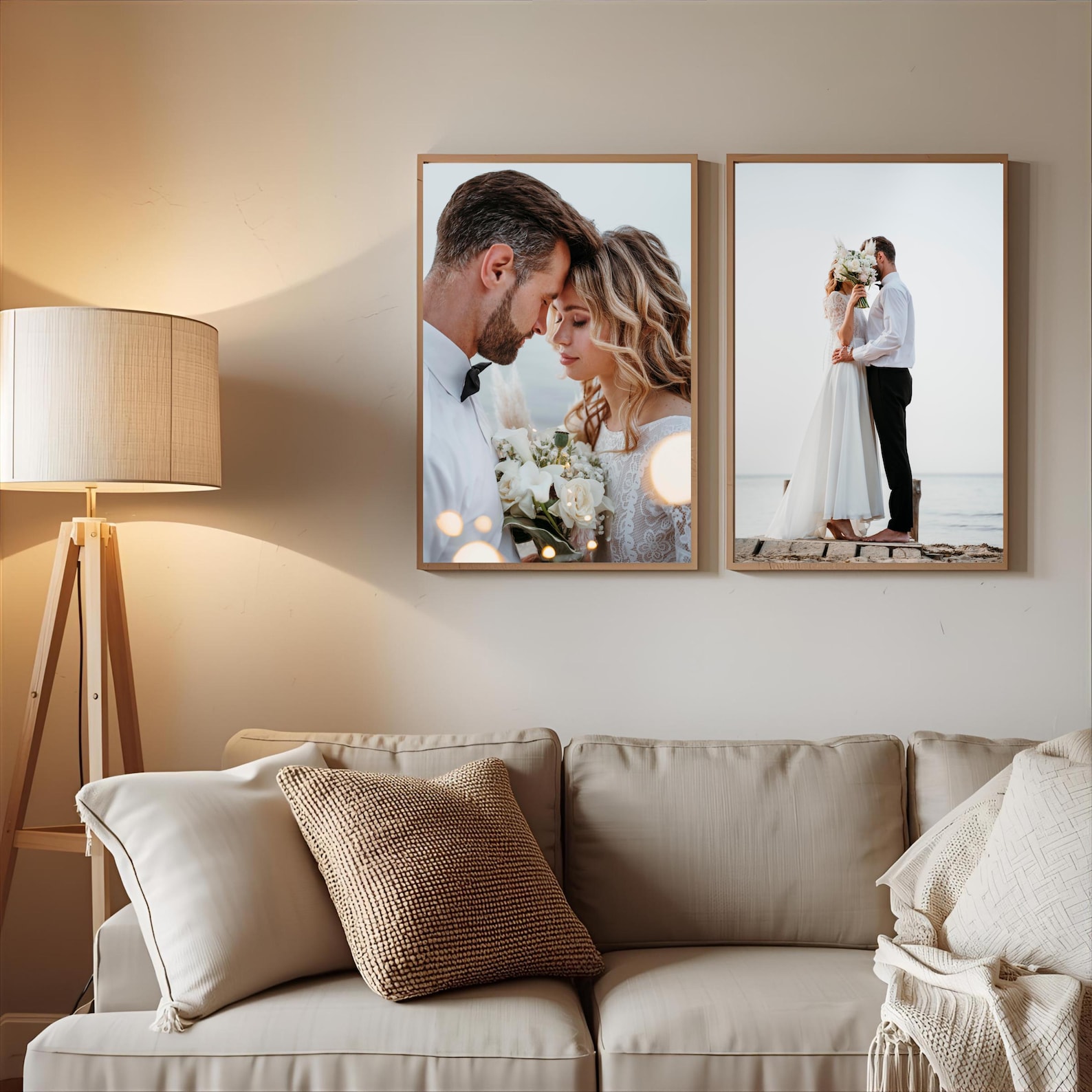 パーソナライズされた写真キャンバス、カスタムファミリーウォー - Home Decor Canvas のレビューと価格