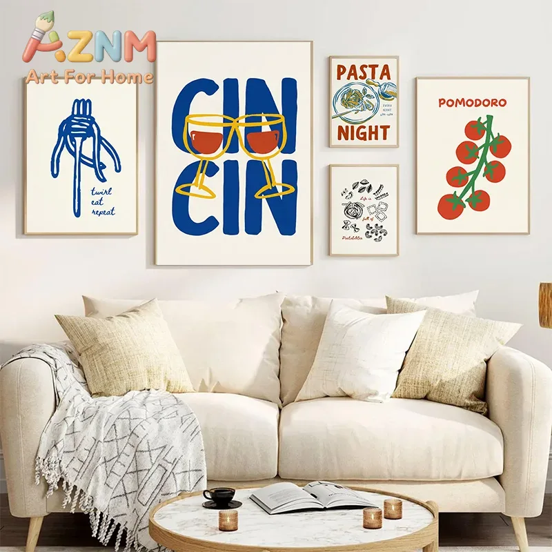 ワインとチーズのラインアートポスター。ミニマリストスタイルで - Home Decor Online Free のレビューと価格