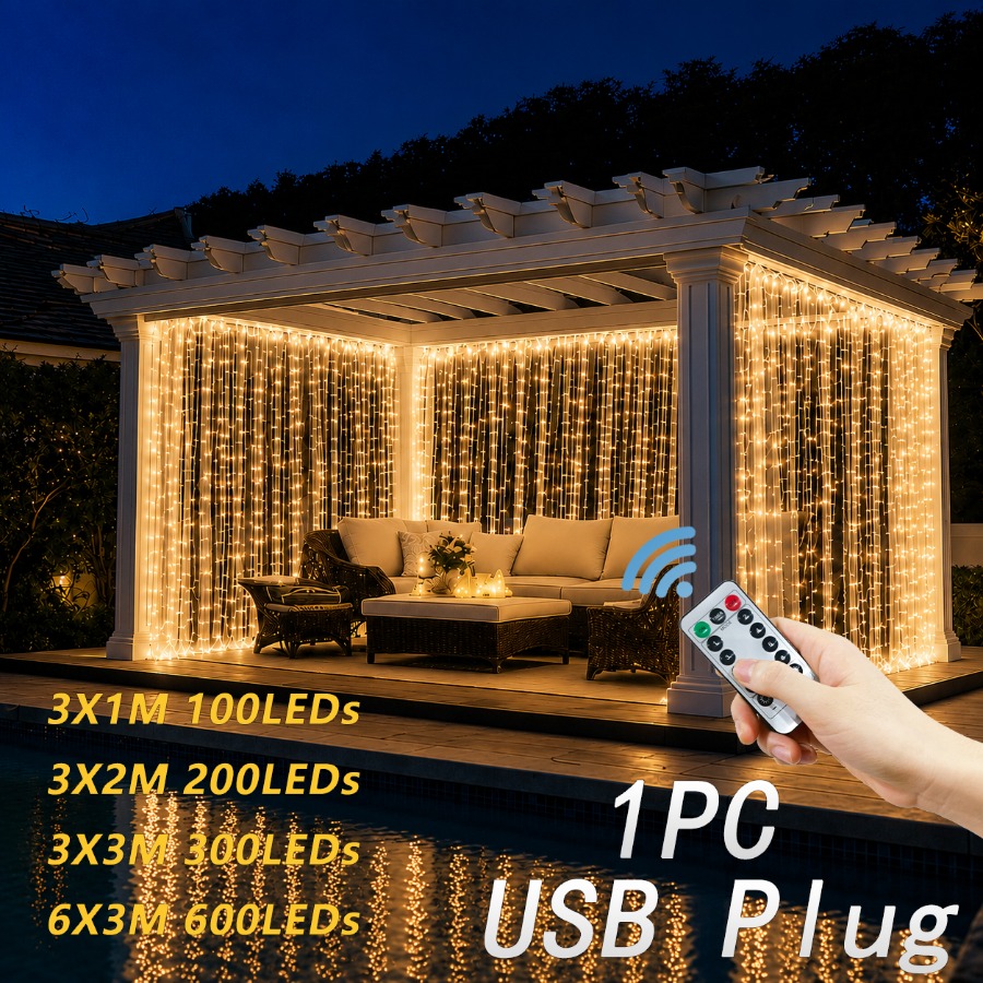 100個/200個/300個/600個のLED、リモコン付き - Fairy Lights Bedroom のレビューと価格