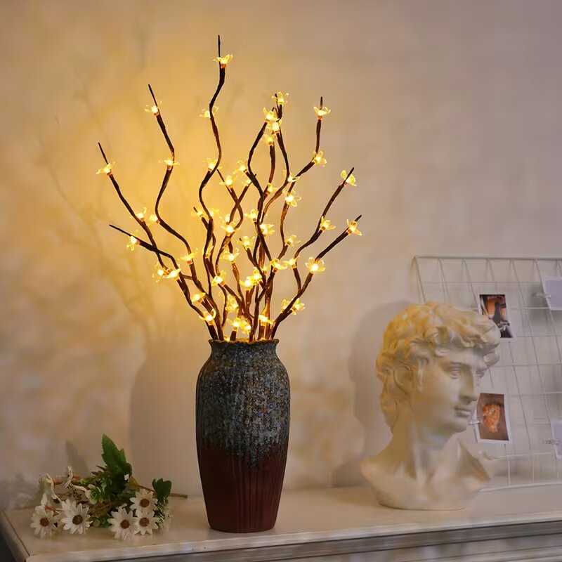1/2PC 20LED 桜の枝ライト屋内屋外ホームデコレーシ - Home Decor Tree のレビューと価格