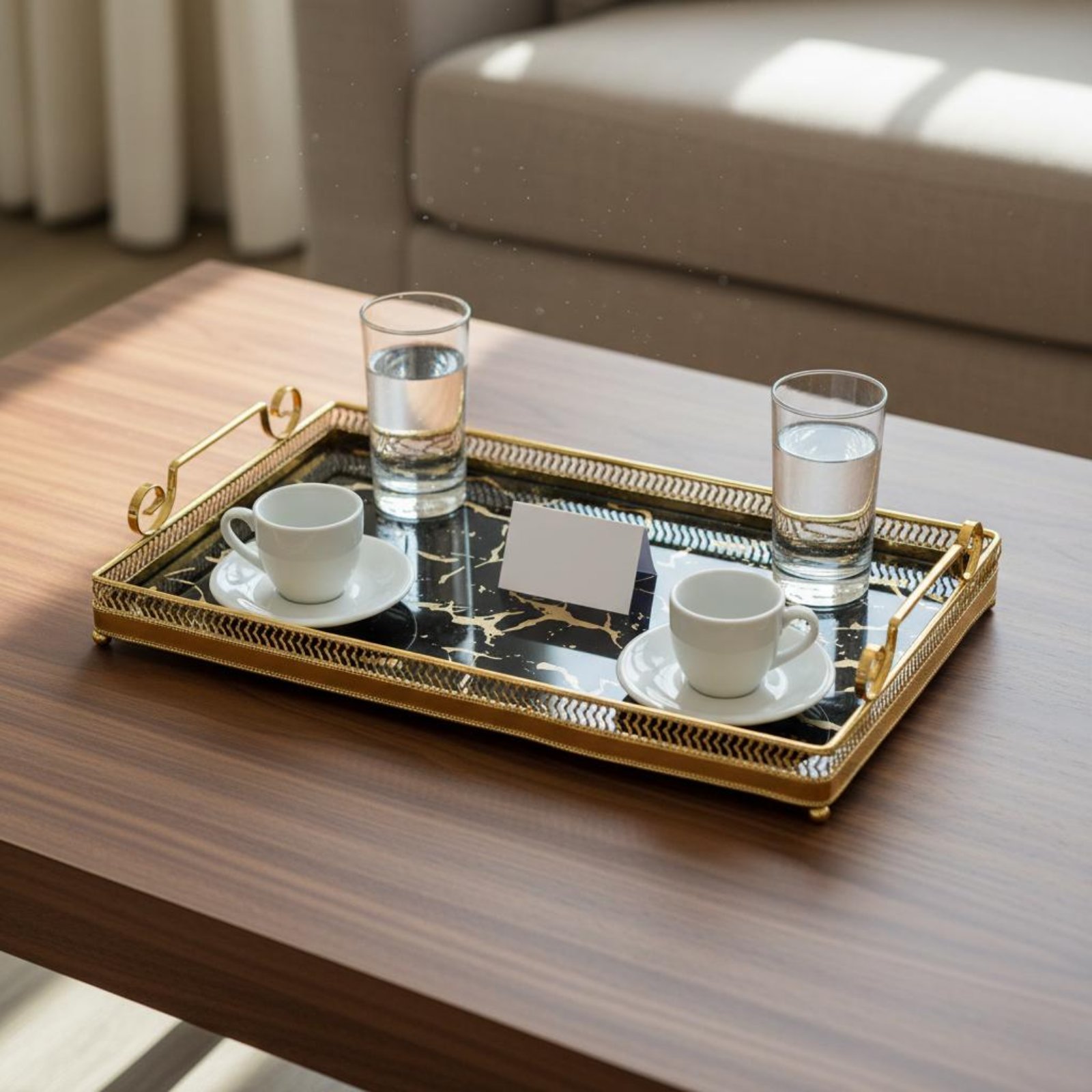 装飾ミラートレイ 北欧デザイン ミラートレイ ハウスデコレー - Vanity Home Decor のレビューと価格