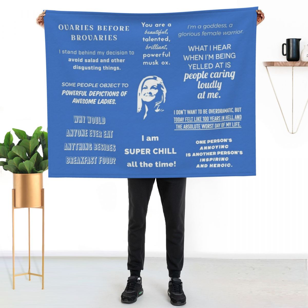 レスリー・ノープ - 言葉をあしらったブランケット、ベビー用 - Home Decor Quotes Ideas のレビューと価格