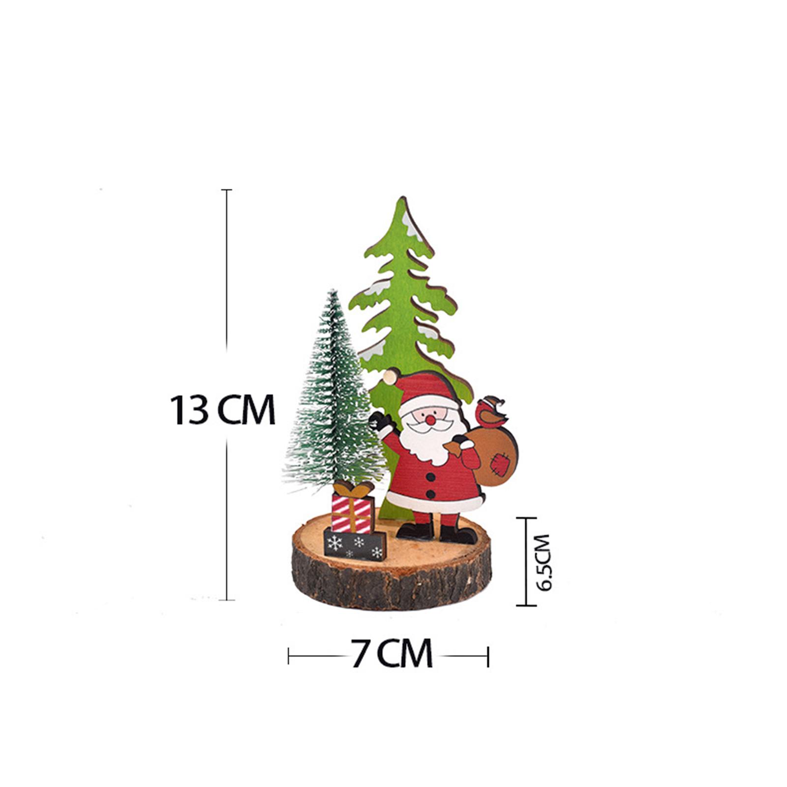 ミニチュアの木製クリスマスツリー。卓上装飾、自立式の農家風彫 - Home Decor Tree のレビューと価格