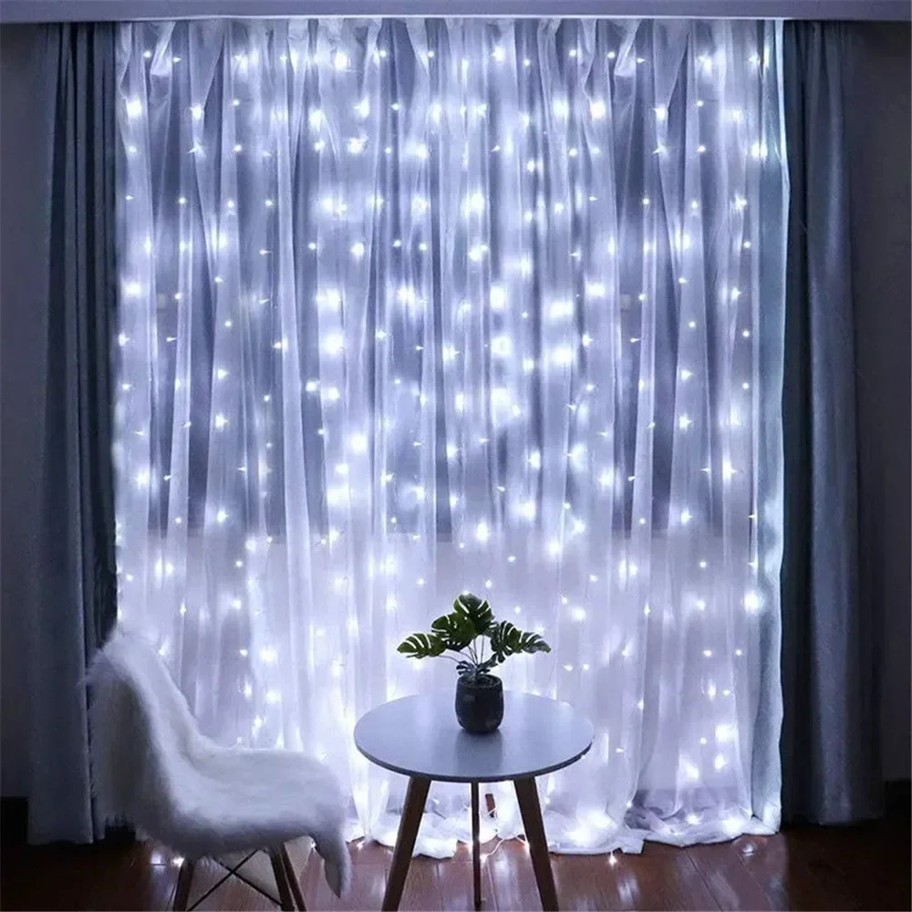 3/6M USB LED カーテン 8 モードリモコンライト - Fairy Lights Bedroom のレビューと価格