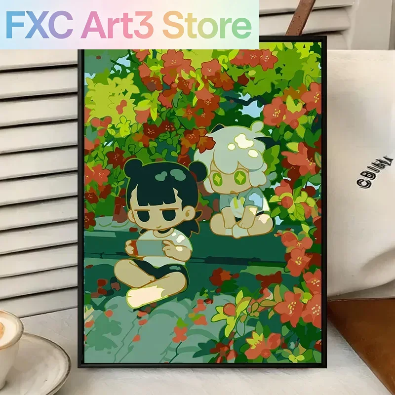 フレームレス、羅小海の伝説漫画キャンバス絵画壁アートポスター - Abstract Oil Painting のレビューと価格