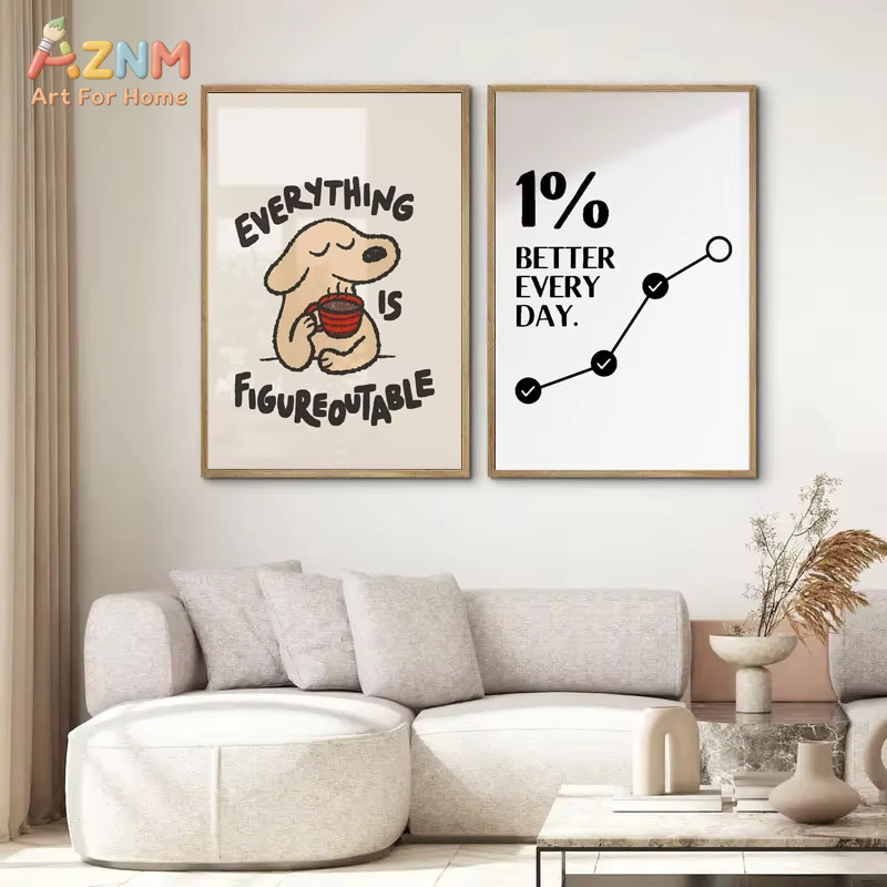1枚入り 感動的な引用句ポスター ウォールアート モチベーシ - Home Decor Quotes Ideas のレビューと価格